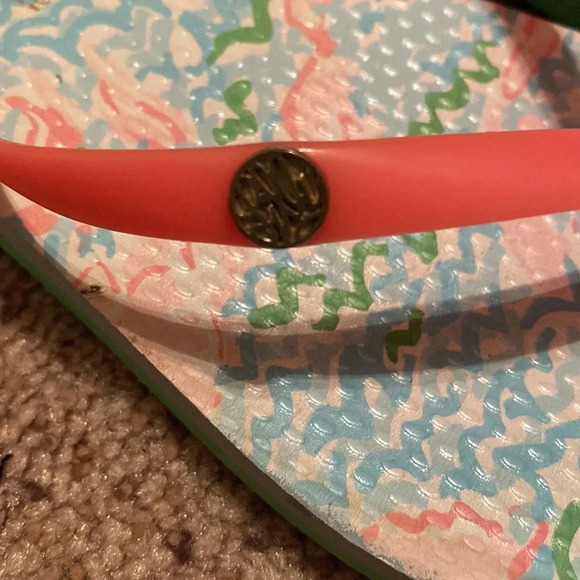 Lilly Pulitzer Pool  Flip Flops in Spa Blue - Picture 4 of 7